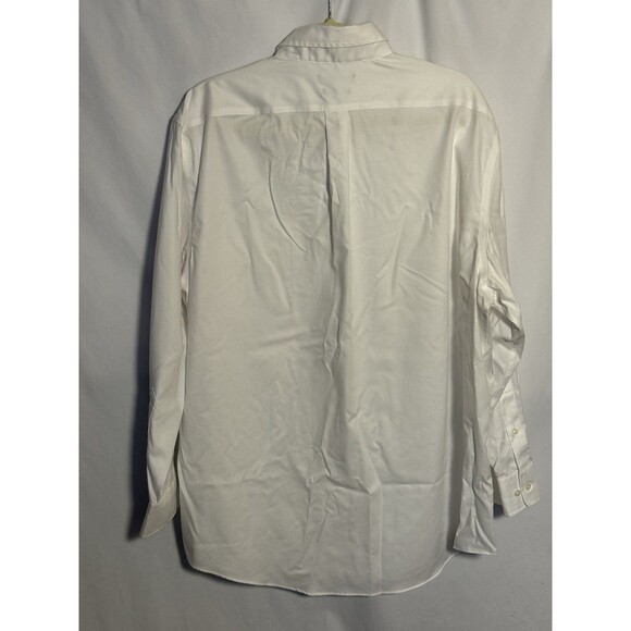 Lauren Ralph Lauren Mens White Button Down Long Sleeve Shirt XL 17 1/2 32/33 - Picture 2 of 12
